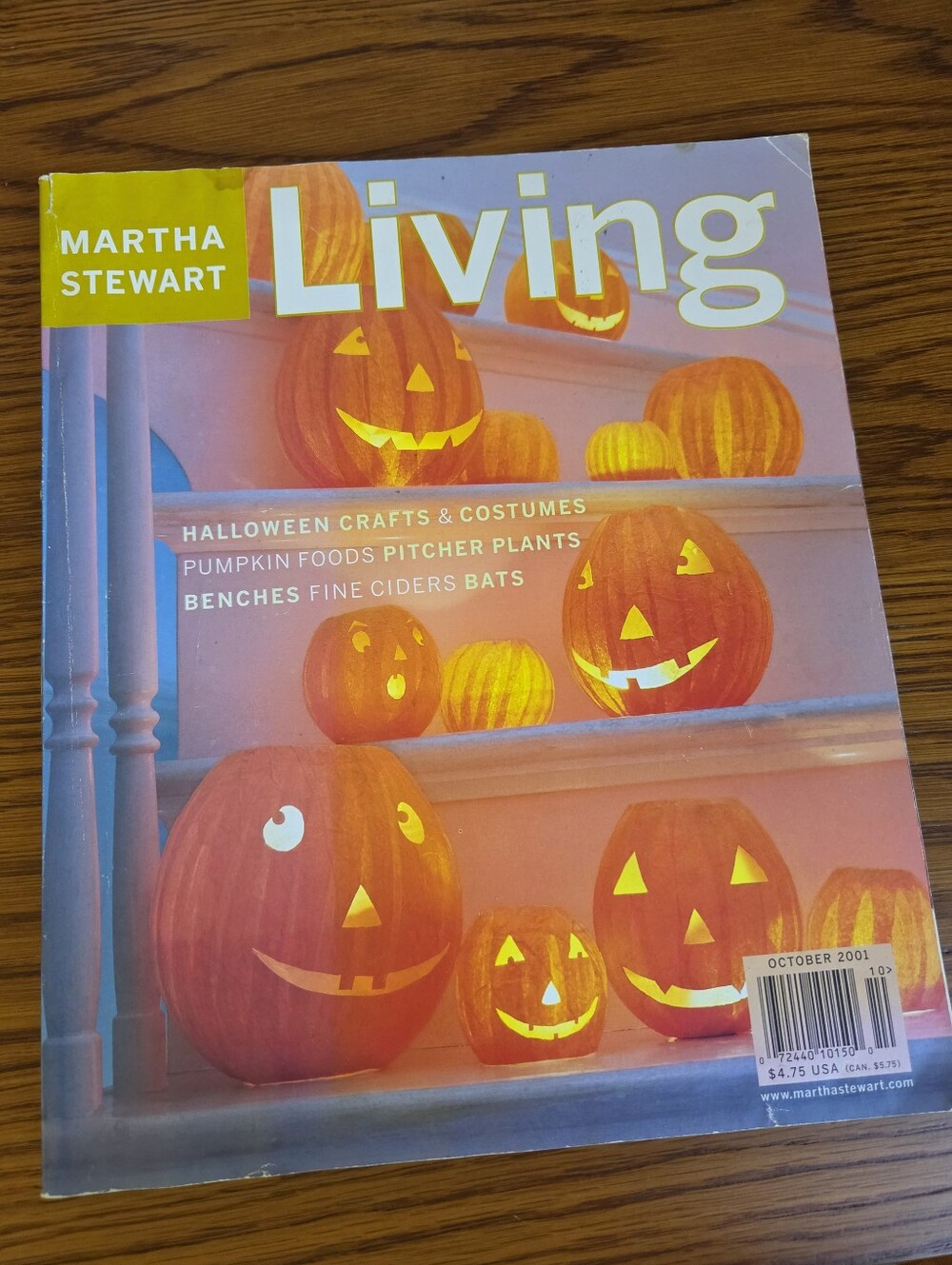 Martha Stewart Living Magazine, October 2001